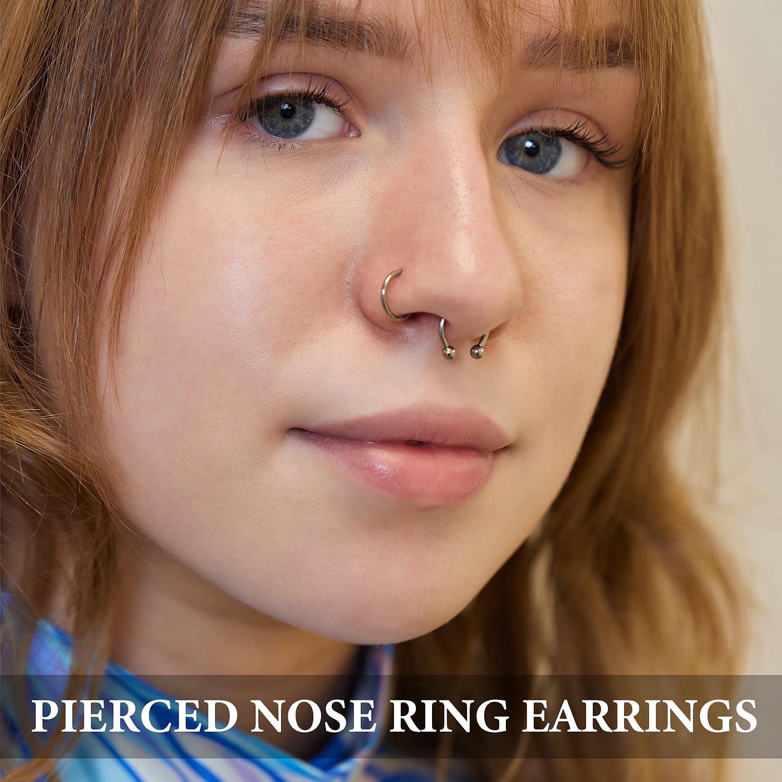 12 sztuk kolczyków do piercingu w kształcie podkowy 16G, septum, do wargi, 8/10/12 mm, stal nierdzewna, srebrny, septum nosowe, stal chirurgiczna, piercing do chrząstki, ucha, z zapasowym szpikulcem