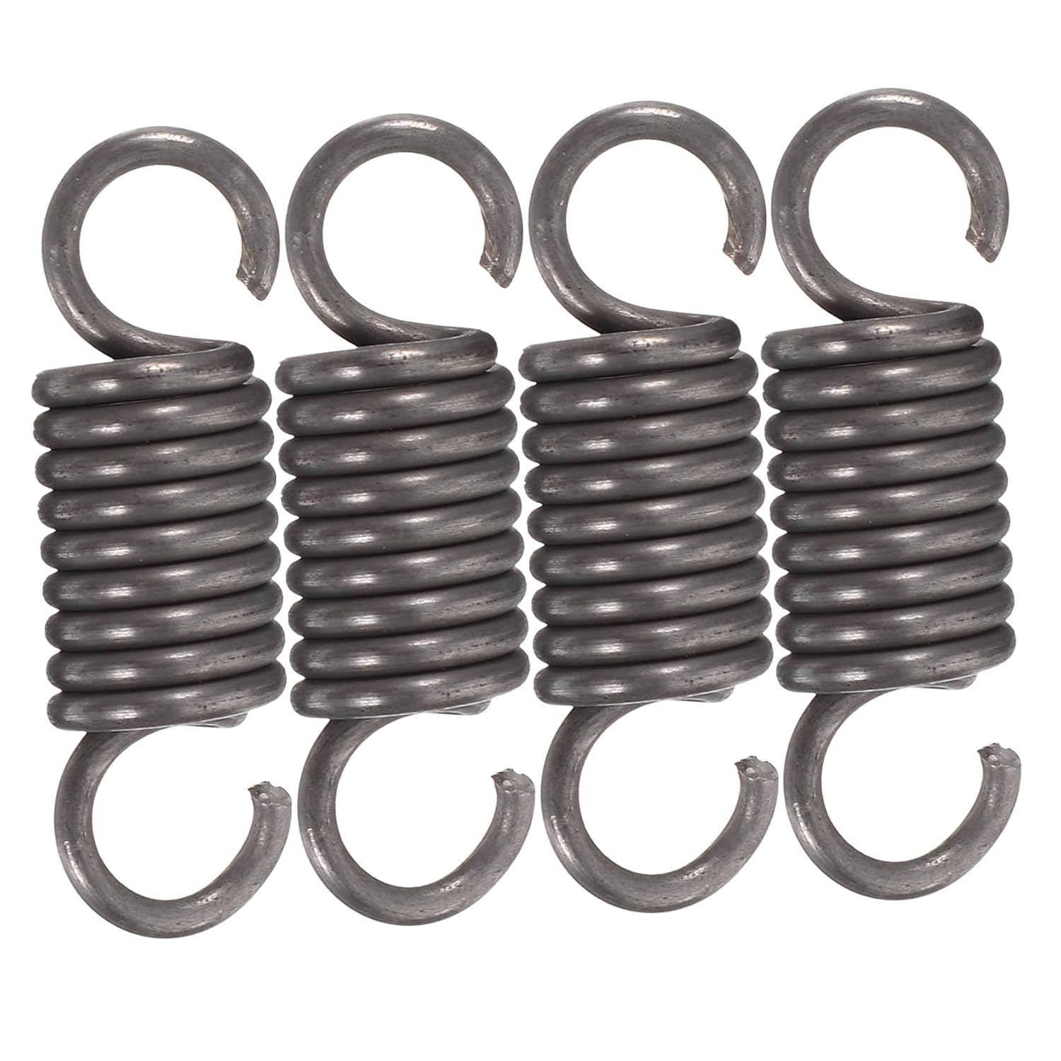 PRETYZOOM 4-Piece Extension Spring Set Hook Ends 1.57 x 0.47 Inch Stainless Steel Compression Springs for Crafting and Mechanical Applications