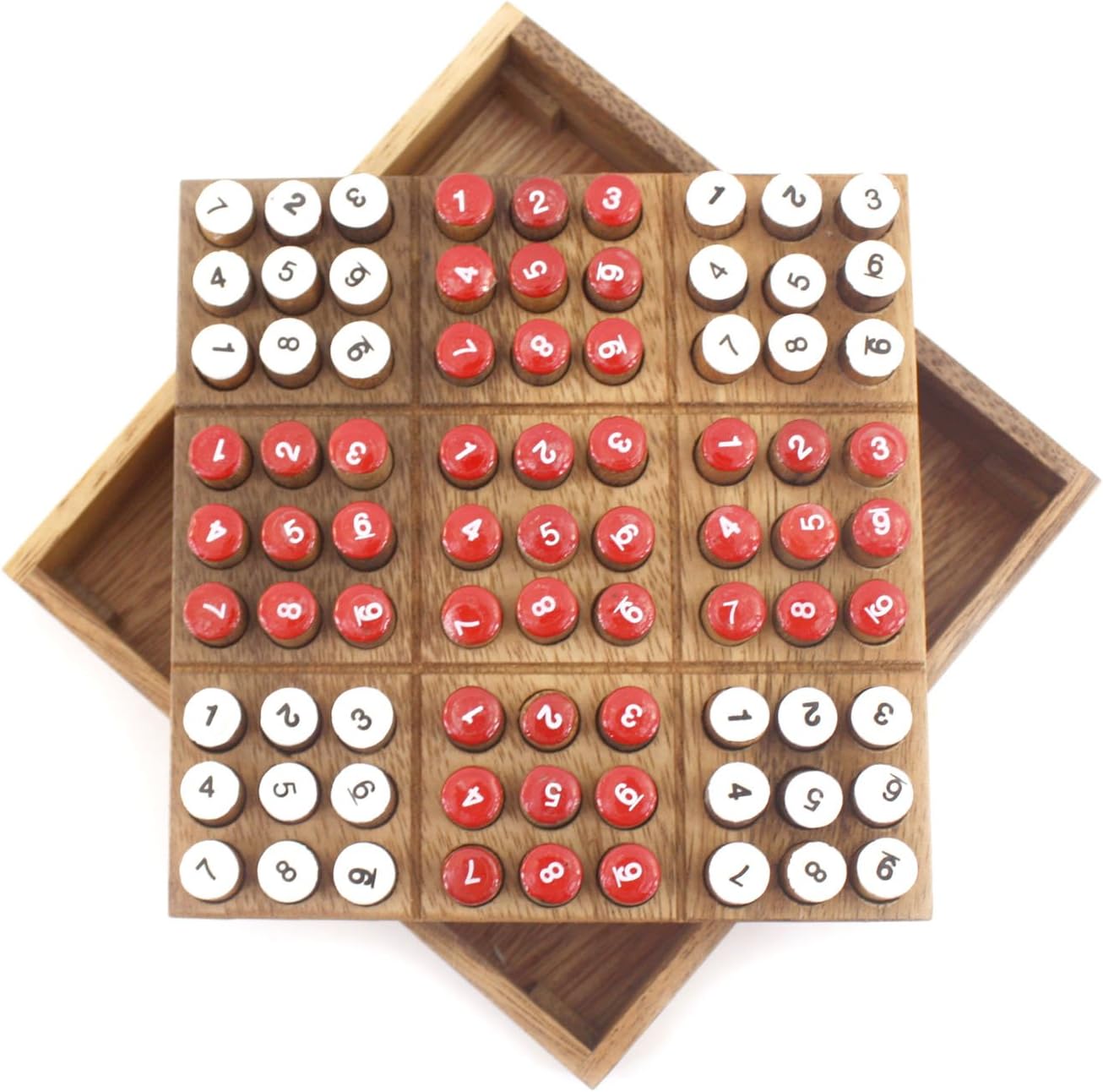 Sudoku Wooden Brain Teasers for Adults Match Puzzle Game