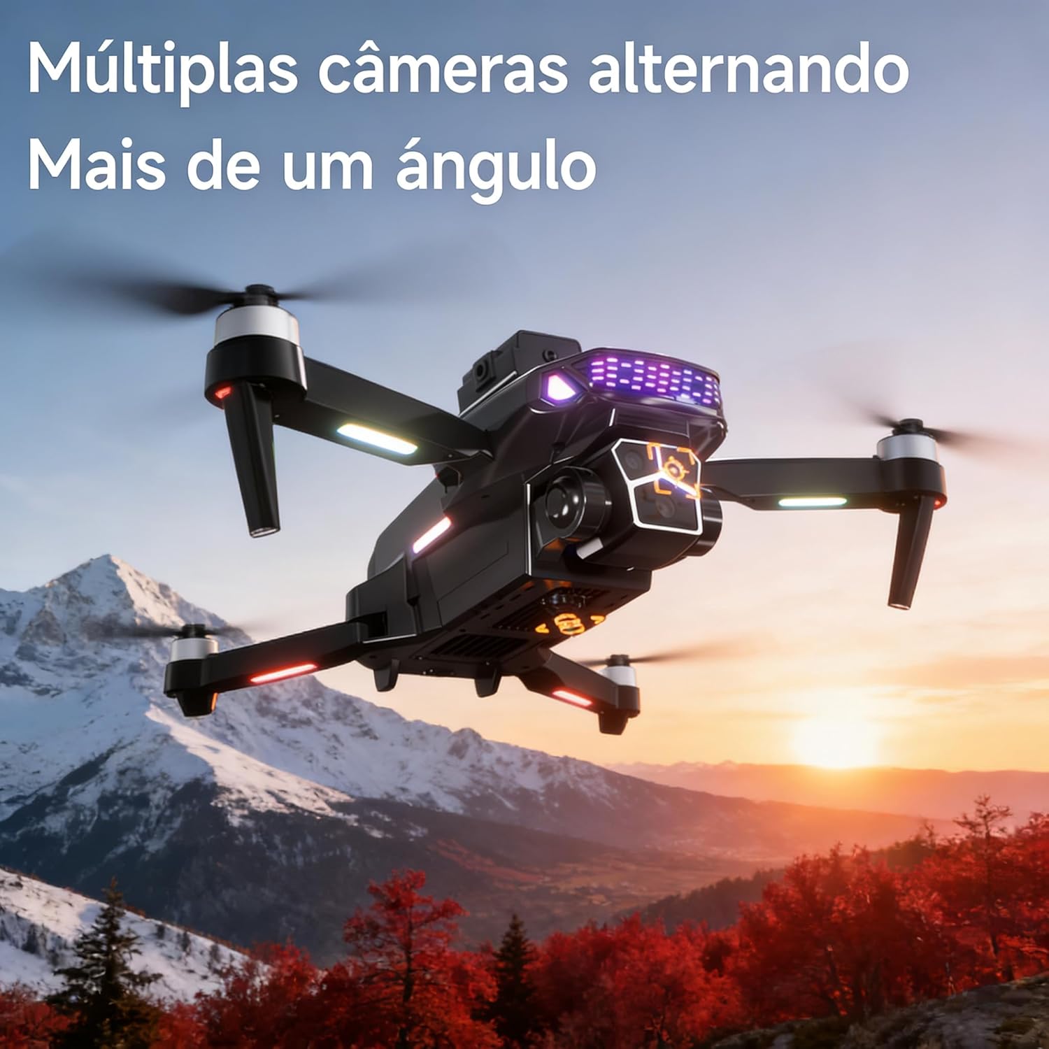Genérico H18 Drone with multiple cameras for alternating views and more than one angle.