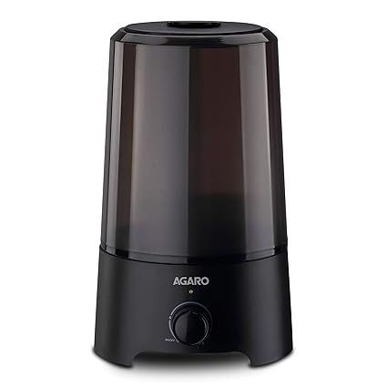 AGARO Verge Cool Mist Humidifier, 2.5L, Adjustable Mist Output, Super Quiet 360 degree Nozzle- Lasts Up to 24 Hours