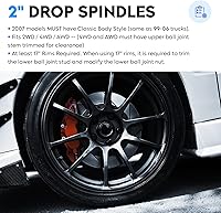 Vista 2 de Juego de husillos frontales de reducción de 2" para 2WD 4WD AWD 1999-2006 Chevy Silverado 1500 Cadillac Escalade Avalanche Suburban Tahoe Sierra