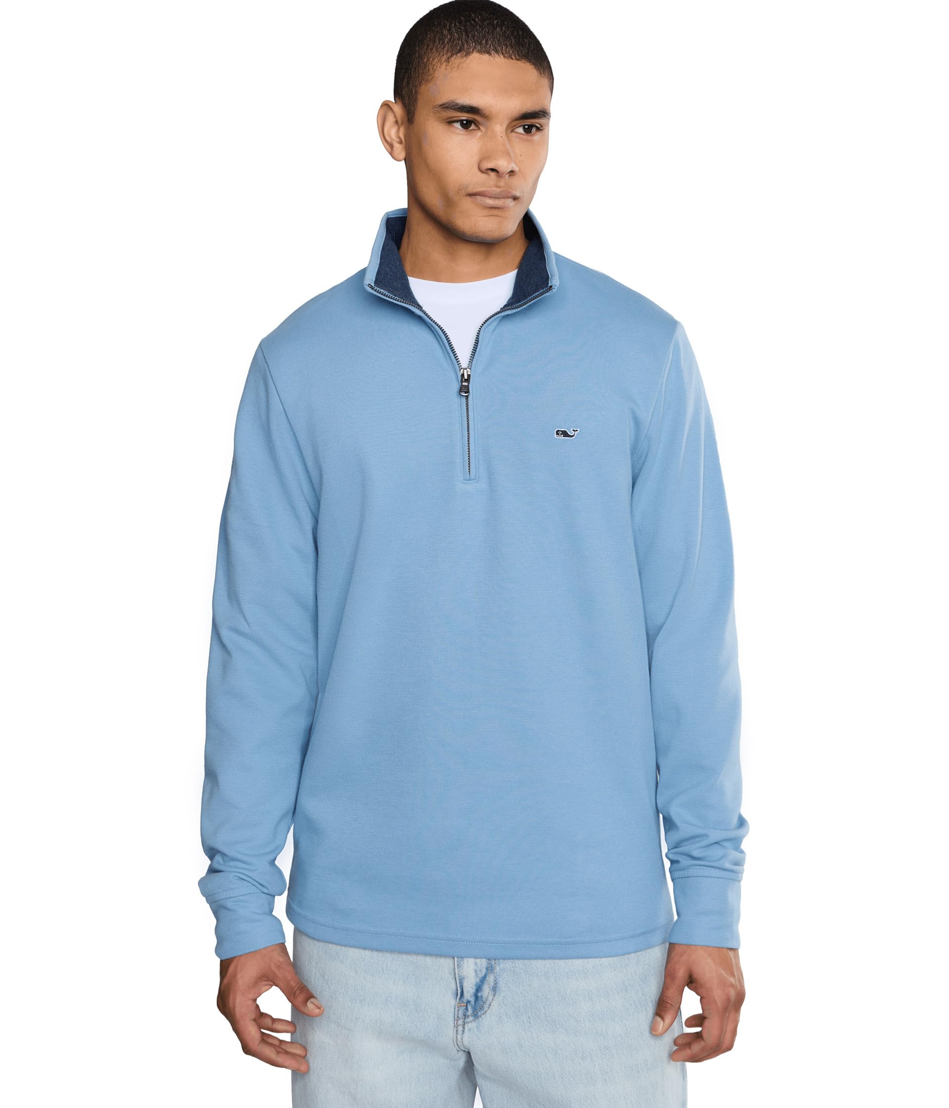vineyard vines Men's Saltwater Quarter-Zip Pullover Sweater