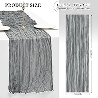 Vista 311 de Showgeous 10 Pack Baby Pink Cheesecloth Table Runner 10FT Long Semi-Sheer Gauze Table Runner Boho or Rustic Wedding Decor for Wedding Decor Arch
