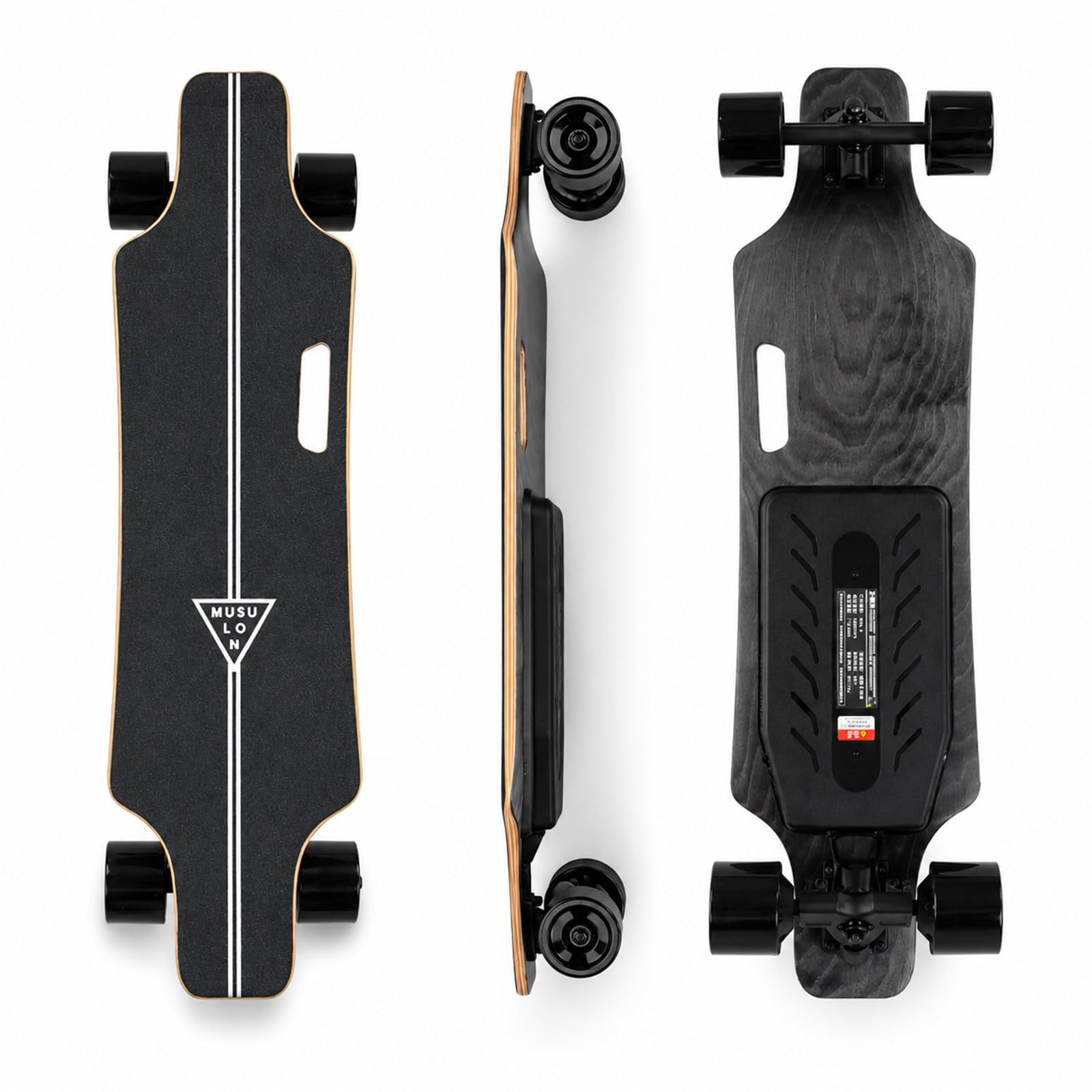 Skateboard Électrique, Longboard Électrique Télécommandé 22km | Jusqu'à 15/22/30 km d'Autonomie, 50 km/h Vitesse Maximale, 150 kg Charge, pour Adolescents, Adultes, Campus et Parcs
