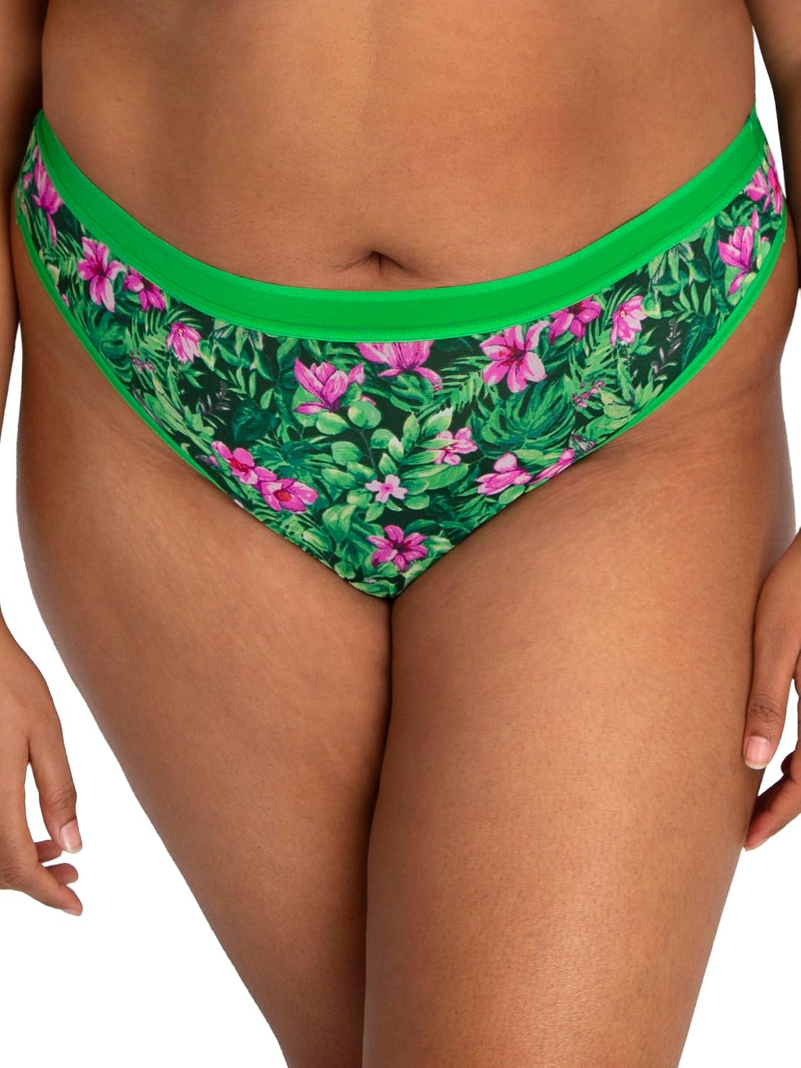 Curvy Couture womens Plus Size Thong Panties Available in Smooth, Mesh and Lace