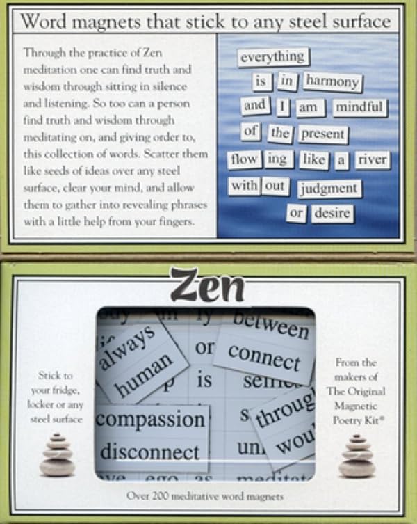 Magnetic Poetry - Zen Kit - Words for Refrigerator - Write Poems and Letters on The Fridge - Made in The USA by Magnetic Poetry - Image 2