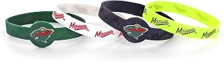 aminco NHL Unisex-Adult Silicone Bracelet, 4-Pack