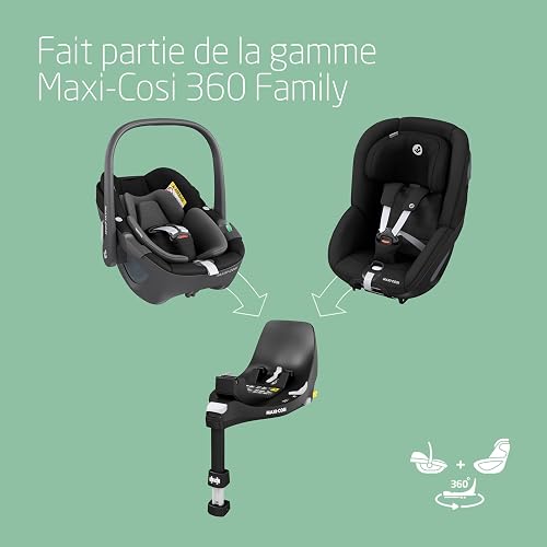 Maxi-Cosi Pearl 360 i-Size, Siège-auto bébé, 3 mois - 4 ans (61 à 105 cm), Siège-auto pivotant 360, Rotation à une main, Protection G-CELL contre les chocs latéraux, Authentic Black - 9