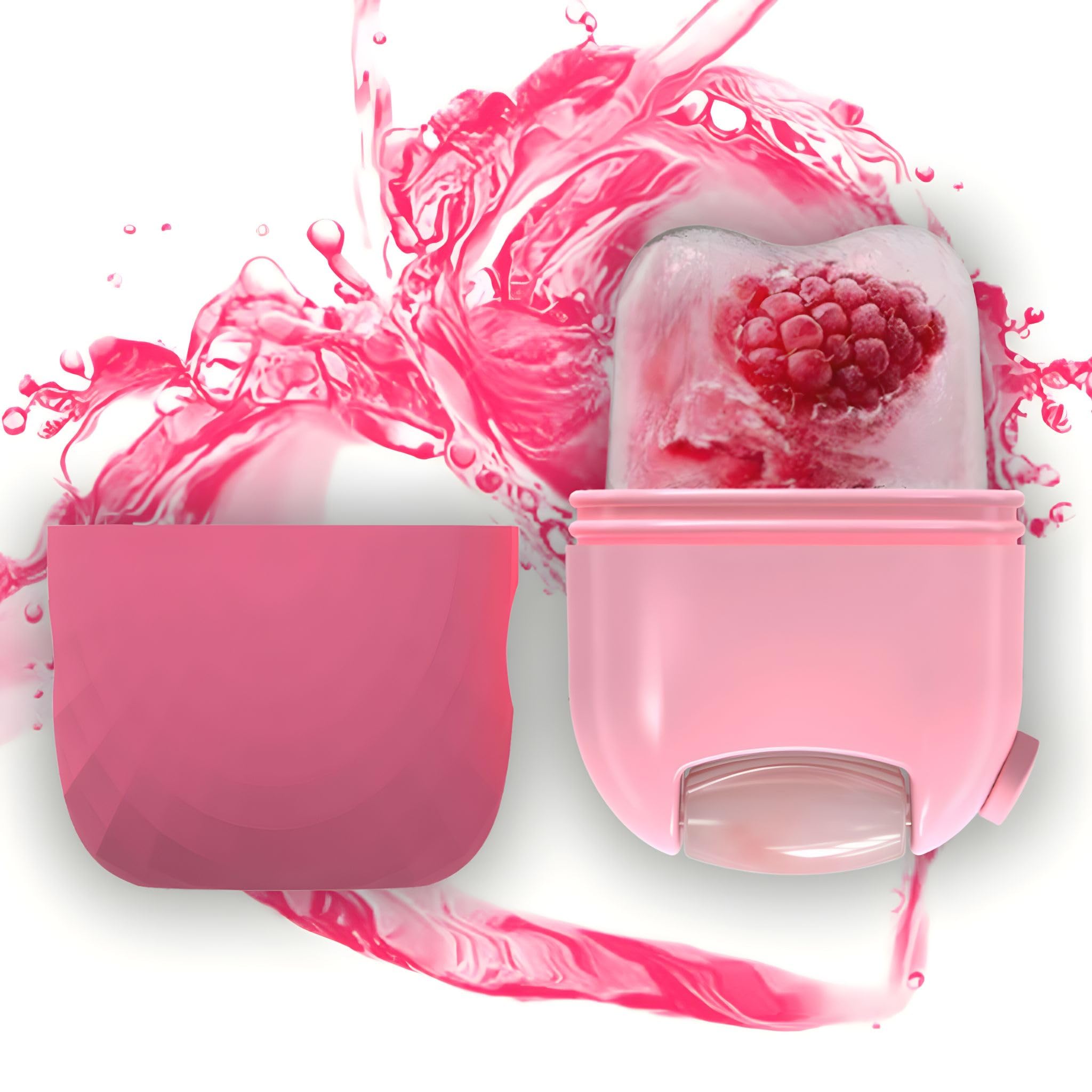 Ice Roller, Rodillo facial, 2 en 1, Masajeadores faciales con piedra Gua Sha. Makeup revolution belleza mujer y hombre. Herramienta de cuidado facial mujer y hombre.