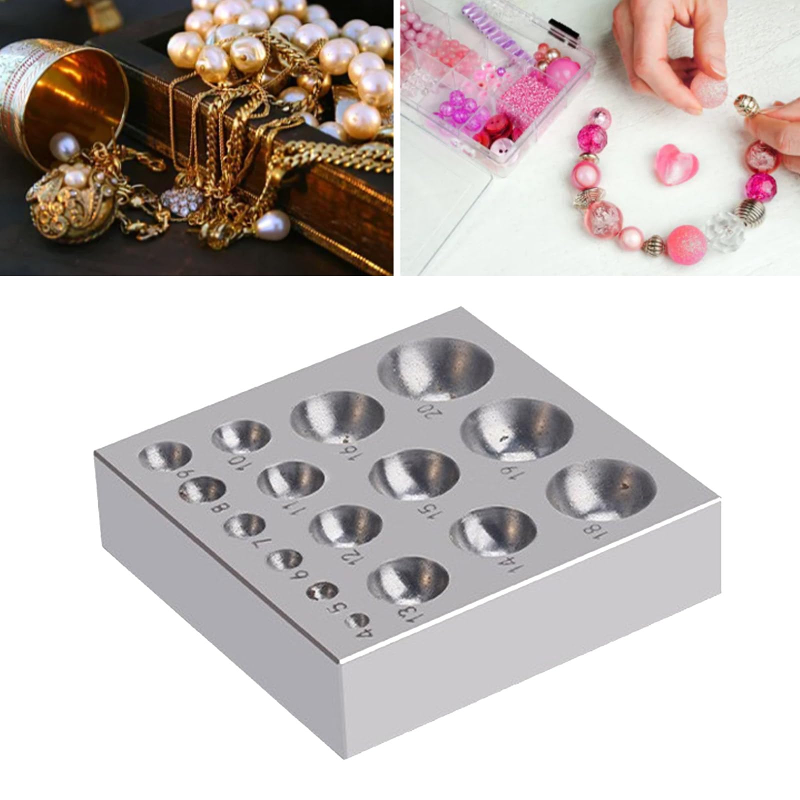 Amazon.co.jp: SZYDD スチールダッピングブロック スクエアジュエリー