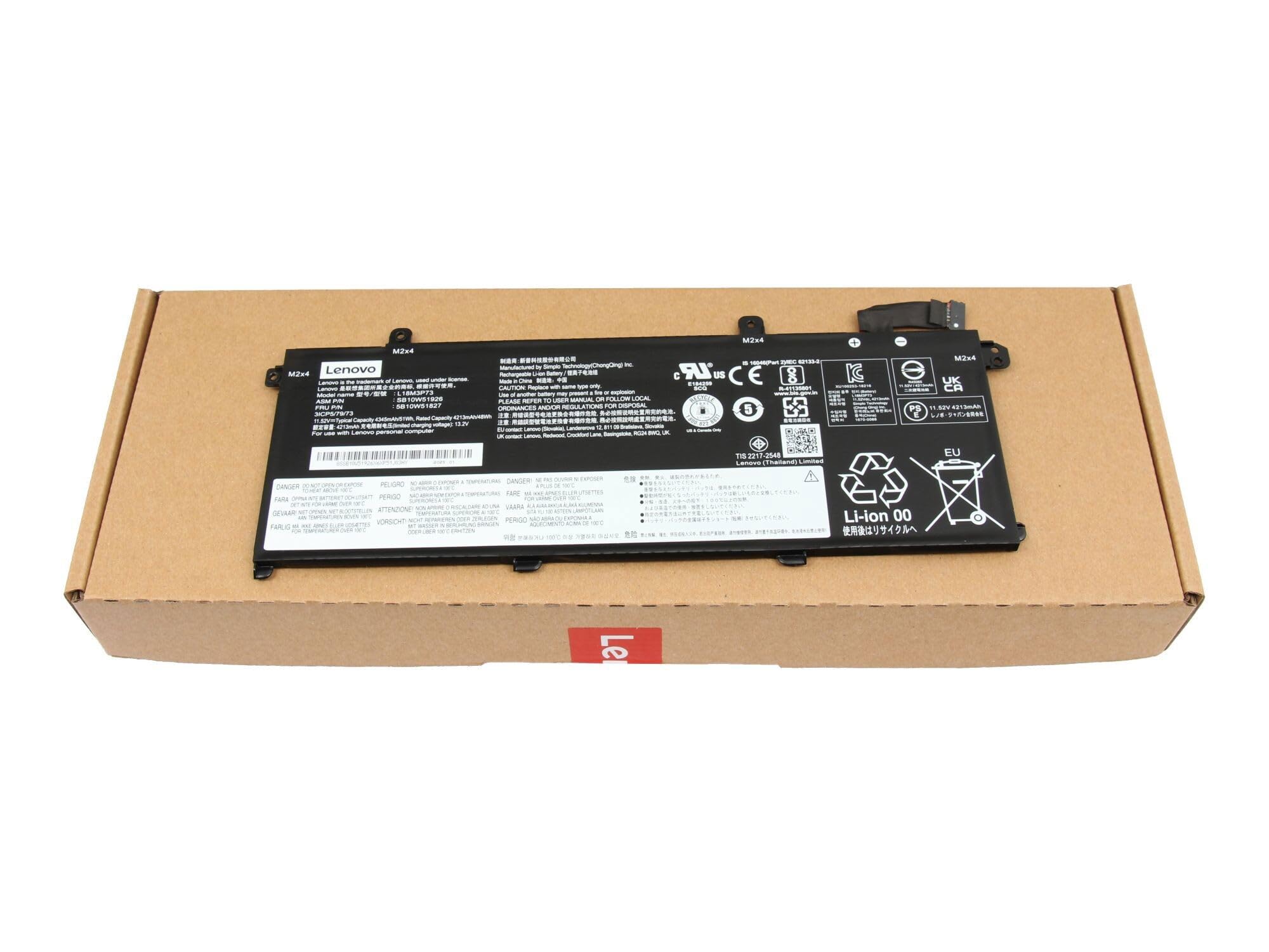 Lenovo L18L3P73 Original Akku 51Wh