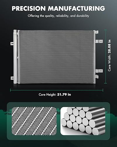 Vista 144 de SCITOO Aire acondicionado condensador compatible con Chevrolet, para modelos GMC - Silverado 2500 HD 2015-2019 - Sierra 2500 HD 2015-2019 - 6.0L
