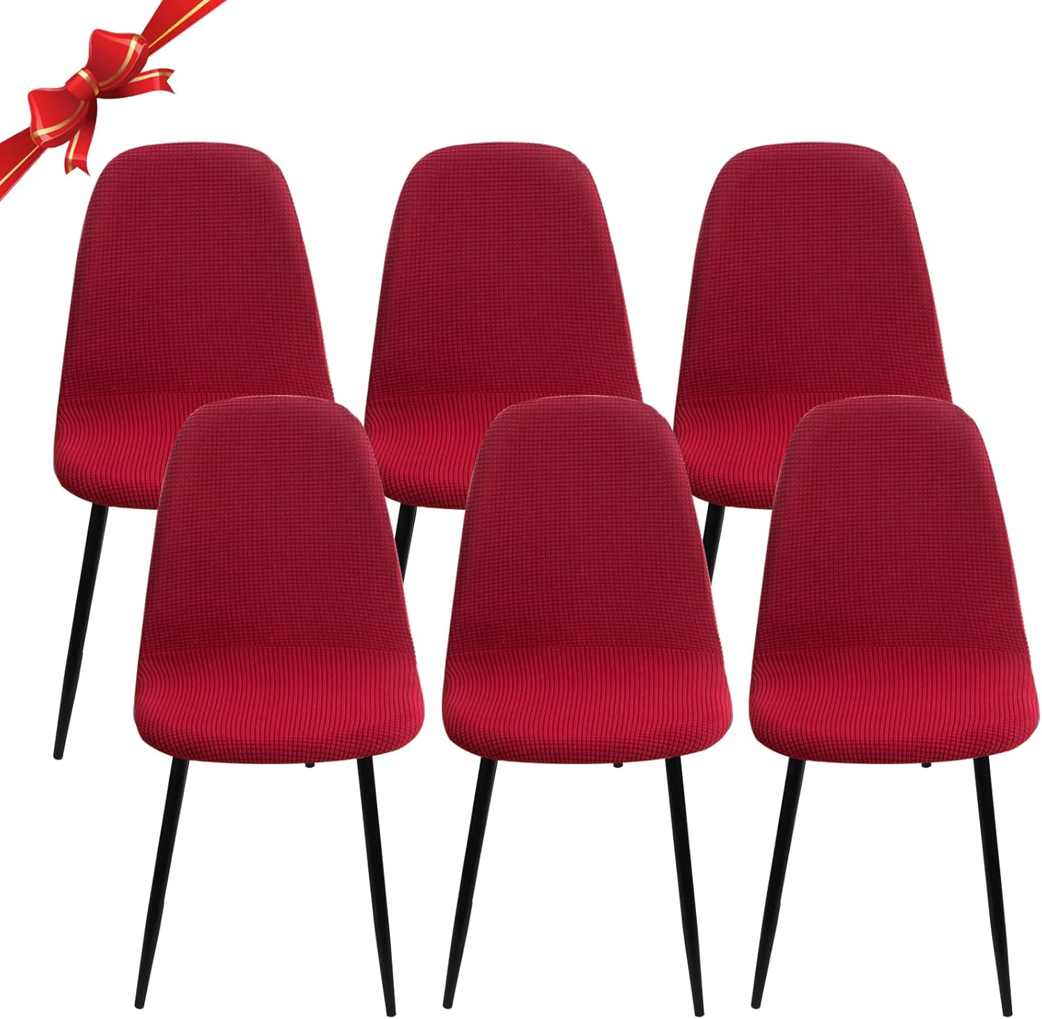 Amazon.de Jaotto Fundas para Sillas Pack de 6,Fundas Sillas de Comedor