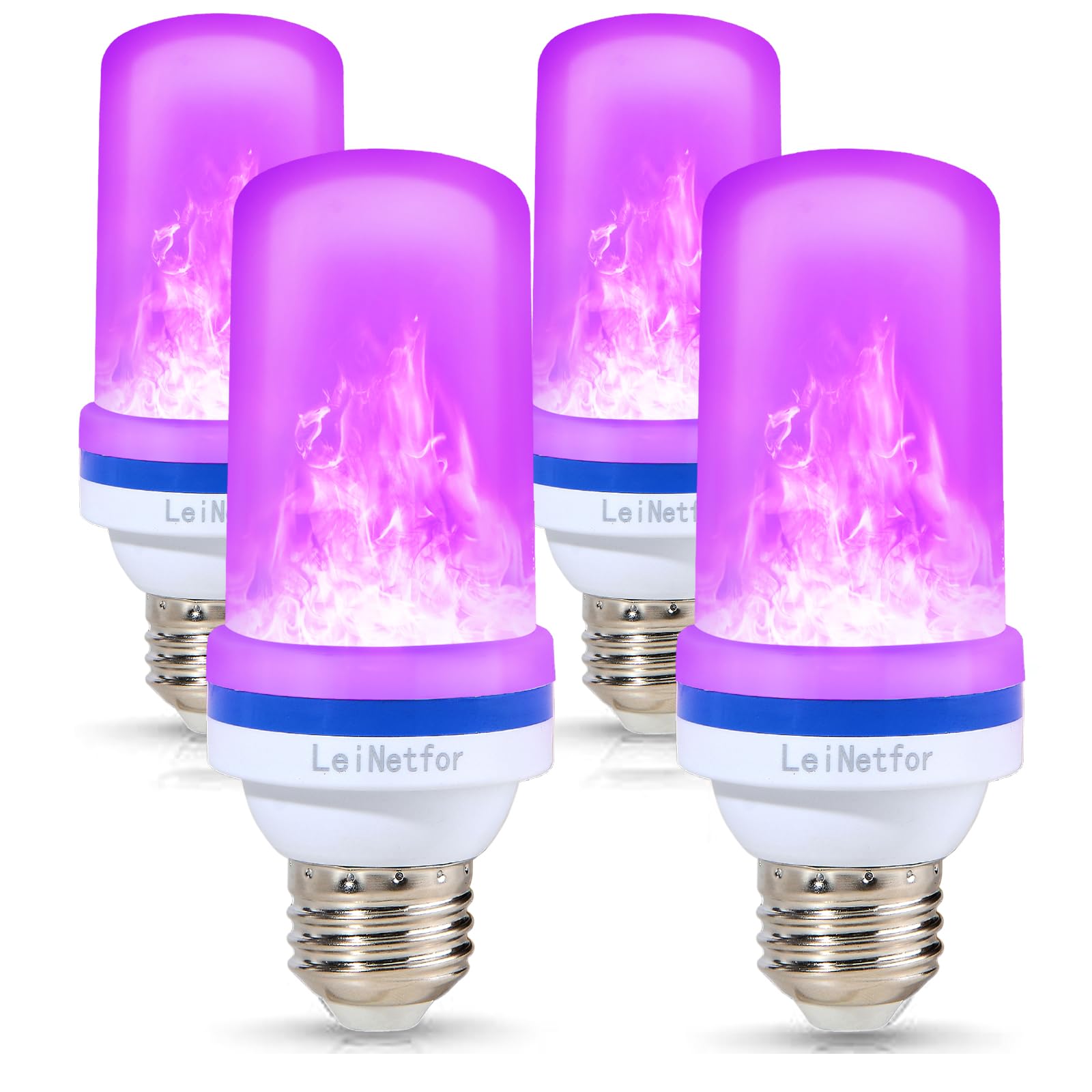 【美品】 SOUNDFROG Berial 【LED:Purple】 LeiNetfor Upgraded LED Purple Flame Light Bulbs - Halloween