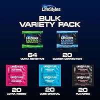 Vista 2 de LifeStyles Paquete variado de condones de goma natural y látex lubricado, 144 unidades, triple probado (paquete de 1)