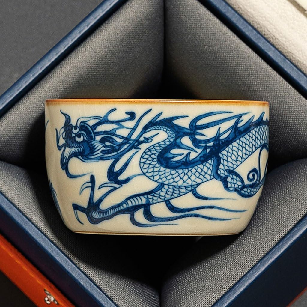 Tazas de té Pequeñas Taza de té exquisita for fiesta en la cocina, taza individual de cerámica Personal, taza de té, tazón de té individual Taza de té de Kungfu