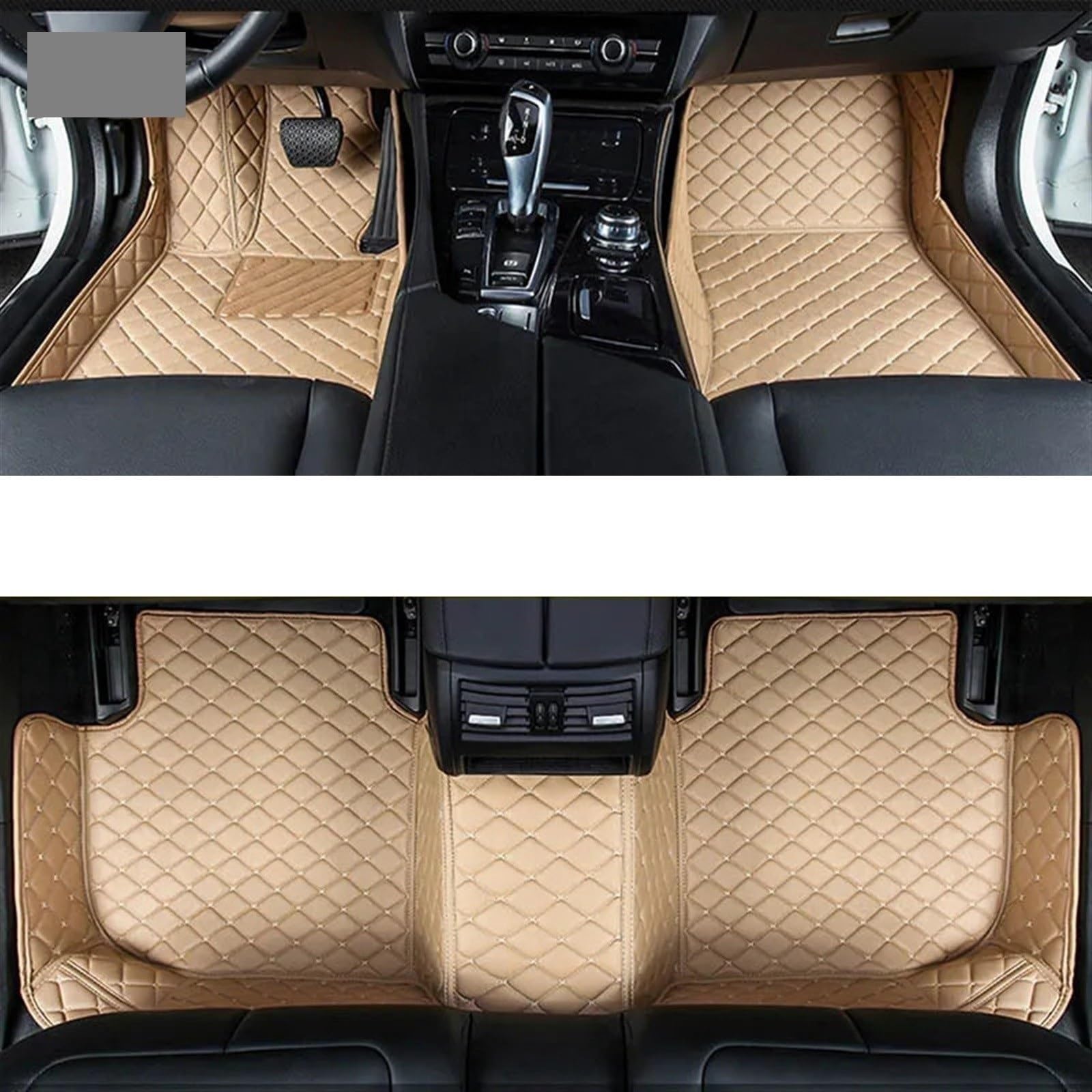 Custom Car Floor Mats for hyundais Creta Ix25 Auto Carpets Foot Accessorie(Beige,2020-2023)