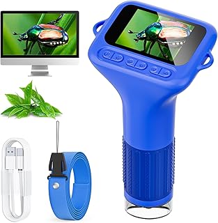 Digitales Mikroskop für Kinder, SKYBASIC 1000x Zoom Mini-Mikroskopkamera für Kinder mit 2.0 Zoll Bildschirm Kindermikroskop Geburtstagsgeschenke im Alter von 6 7 8 9 10 11 12 Jahre