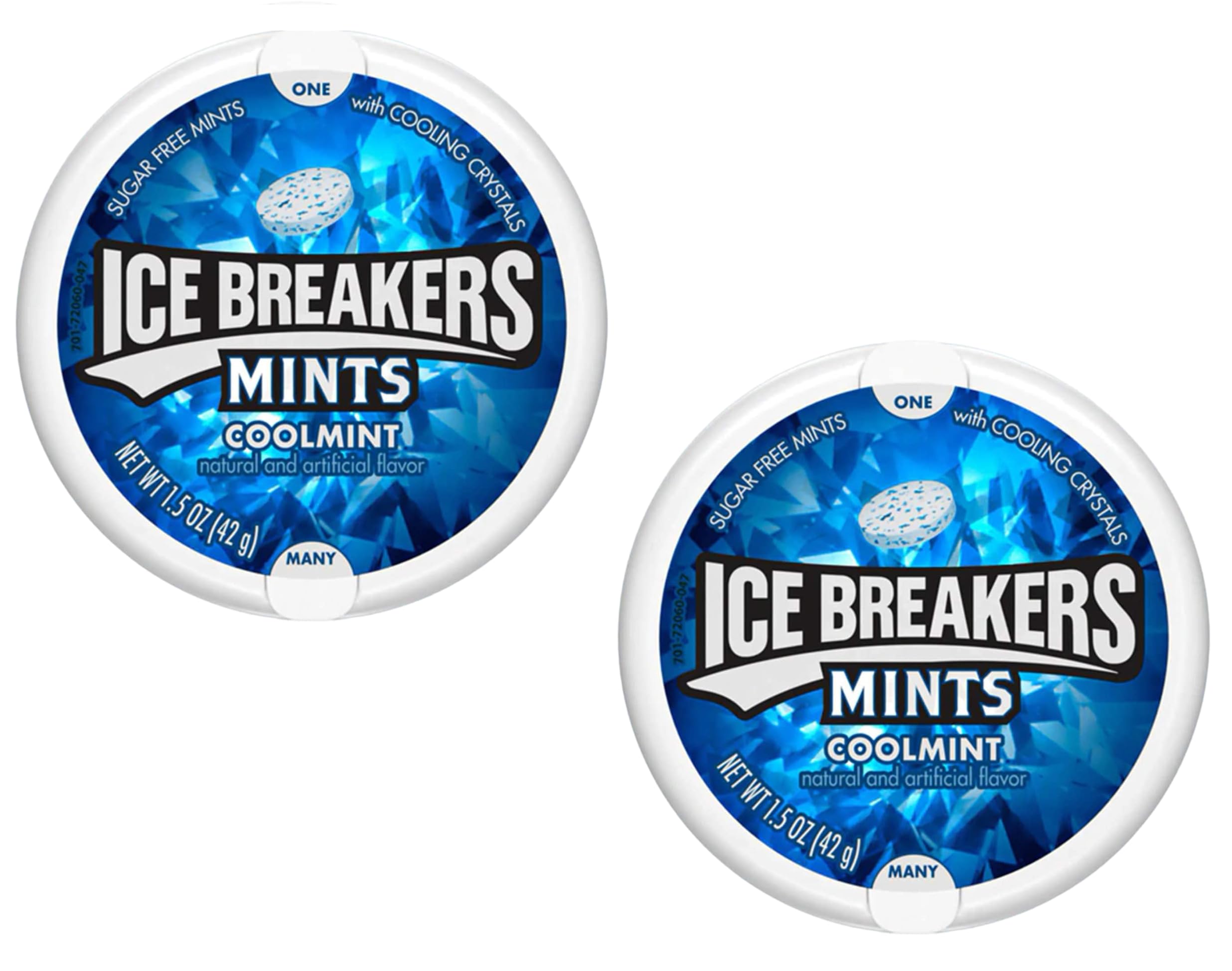 Ice Breakers Mints 2 Pieces Coolmint,Sugar Free Mints With Cooling Crystals,84 Grams