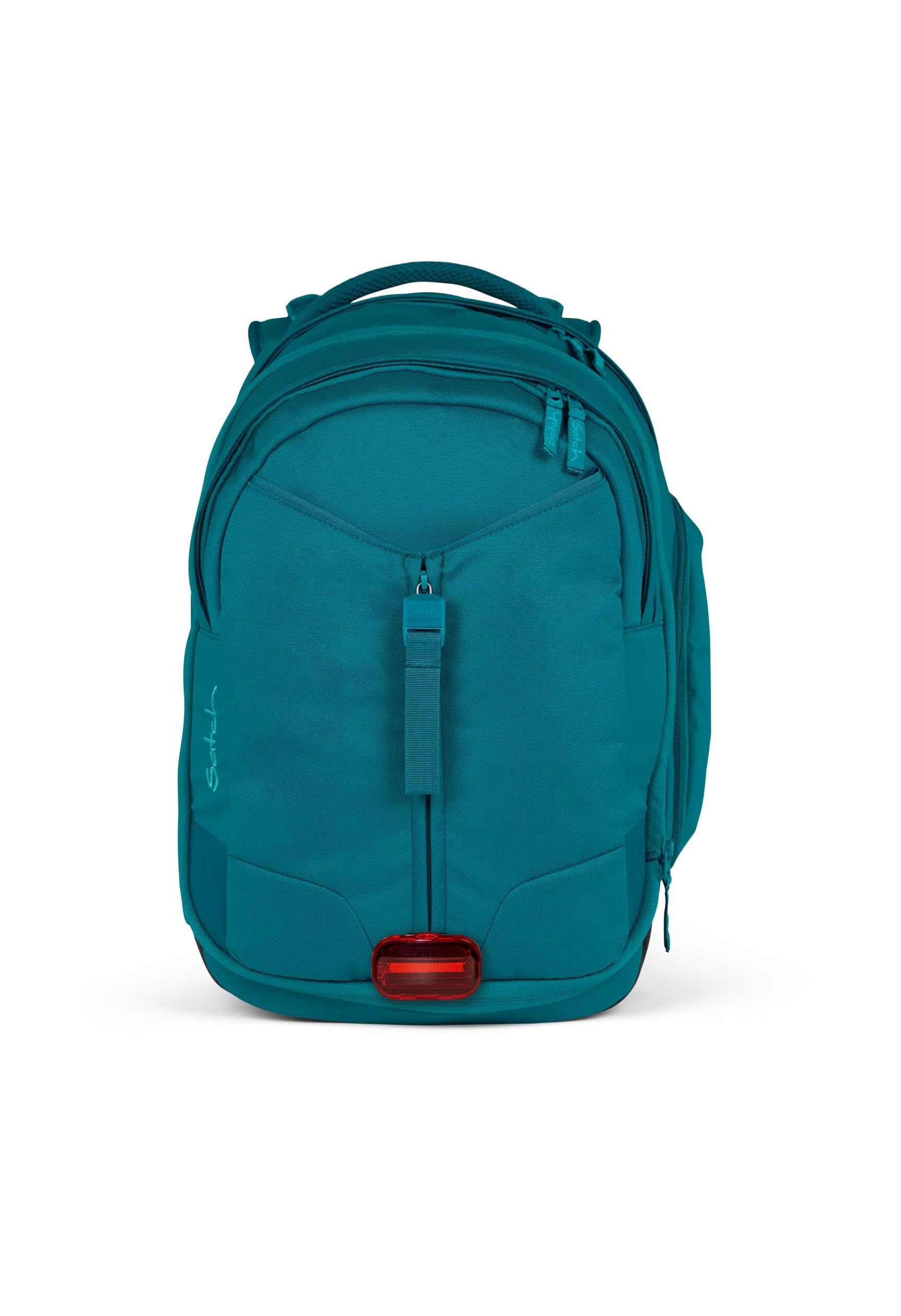 satch zaino scolastico match Deep Petrol - Petrol | Ergonomico, espandibile fino a 35 L, stabile e con tasca frontale extra per la scuola dalla 5ª classe
