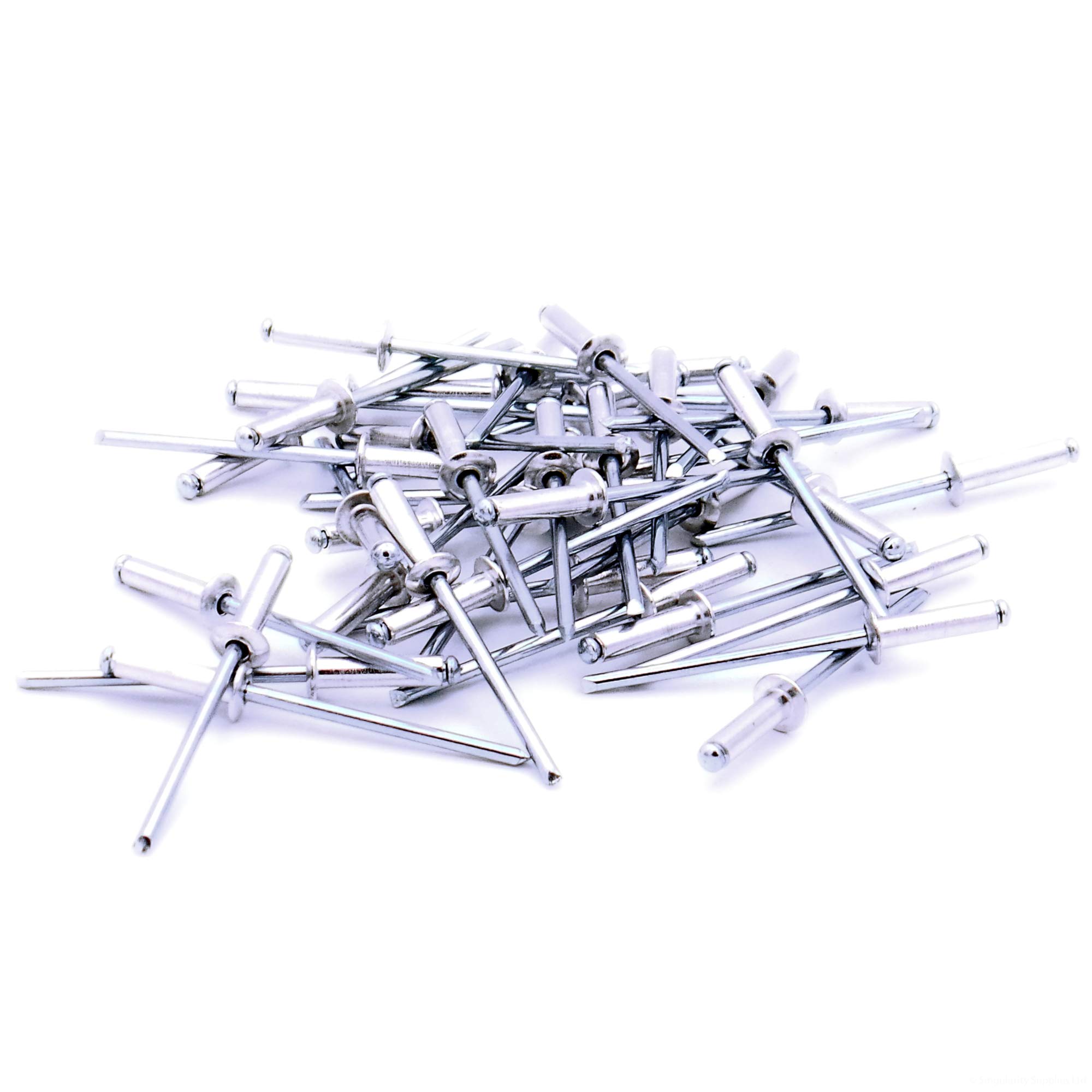 Singularity Supplies Silver M3.2 (3.2Mm X 10Mm) Dome Blind Rivet - Aluminium (Pack Of 40)