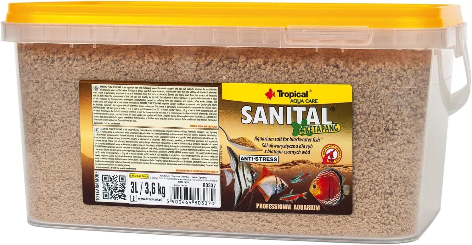 TROPICAL Sanital +Ketapang 3Lt Aquarium Salz