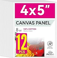 Vista 29 de PHOENIX Paneles de Lienzo para Pintura 6x8 Pulgadas, Paquete de 24 - 8 Oz Tablas de Lienzo de Algodón 100% Triple Impregnadas y Libres de Ácido