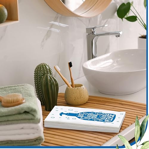 Vista 11 de Yexiya 200 toallas de papel desechables para invitados, toallas de mano desechables para baño, servilletas decorativas de baño para tocador, boda