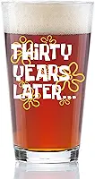 Presentes de aniversário de 30 anos para homens – Copo de cerveja engraçado com design "30 Years Later" – Copo nostálgico de 473 ml – Presente de aposentadoria, decoração de aniversário de 30 anos
