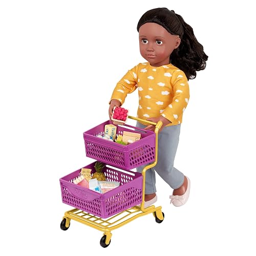 Our Generation – 18-Inch Doll Accessories – Grocery Playset – Toy Food – Pretend Play – 3+ Years – Market Shopping Cart