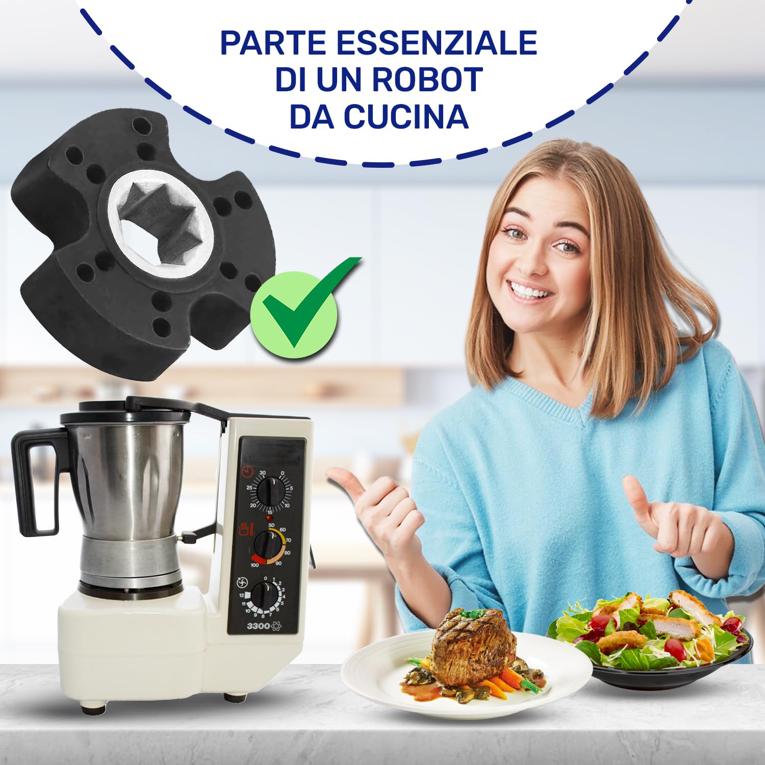 Guarnizione Lame Per Bimby TM3300 - Ricambio In Gomma Ø38/29mm, Garanzia 10 Anni - Foto 9