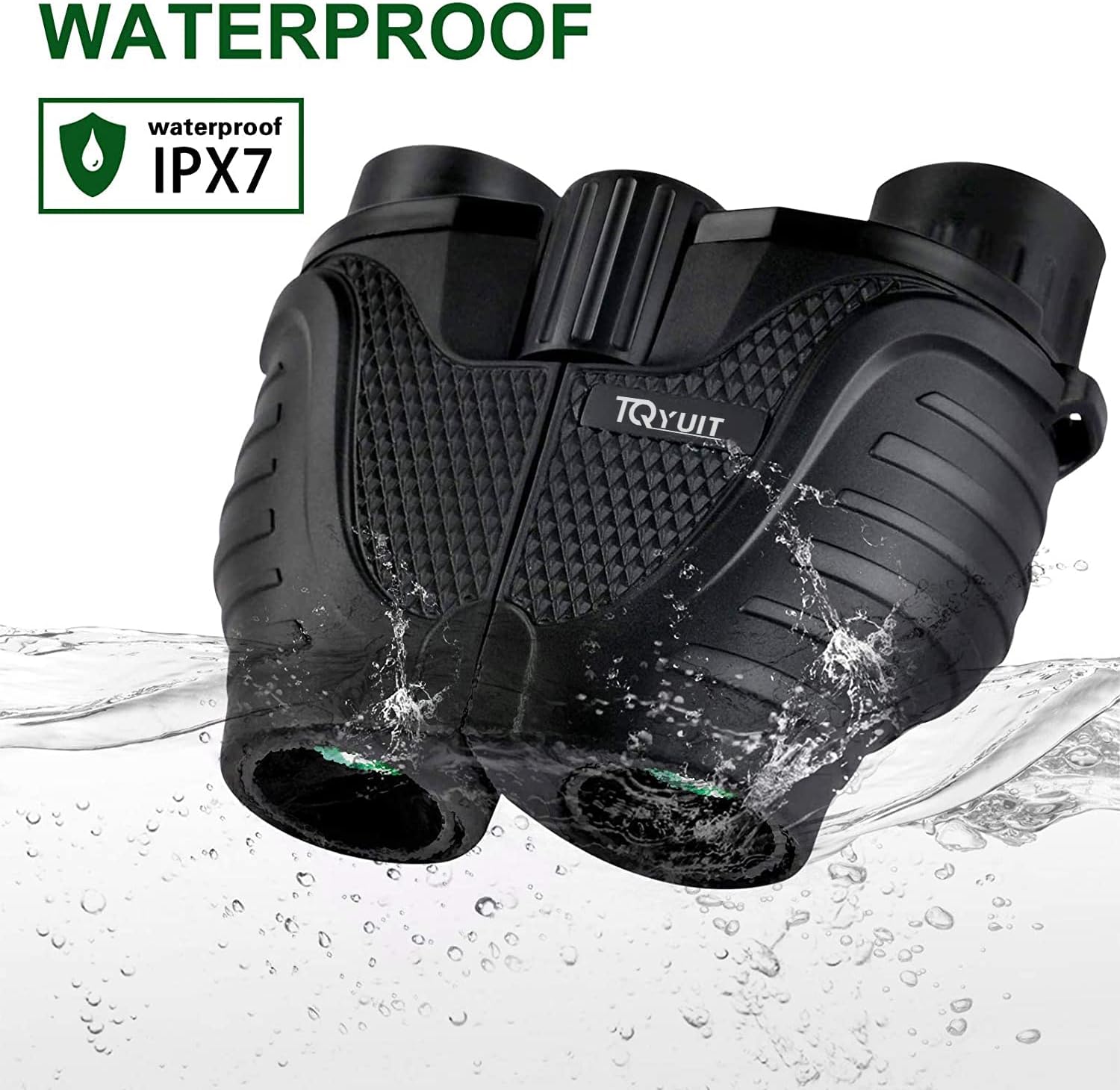 Binoculars 15x25 for Adults,Waterproof Binoculars with Low Light Night Vision, Durable & Clear Binoculars for Sightseeing,Concerts and Bird Watching