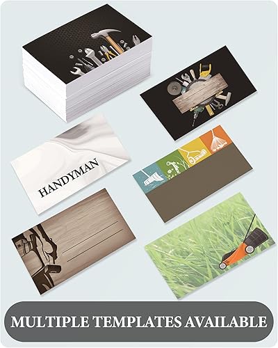 Miniatura 2 de Tarjetas de visita personalizadas con tu logotipo, tarjetas de visita personalizables en la parte delantera y trasera, 100 tarjetas de visita