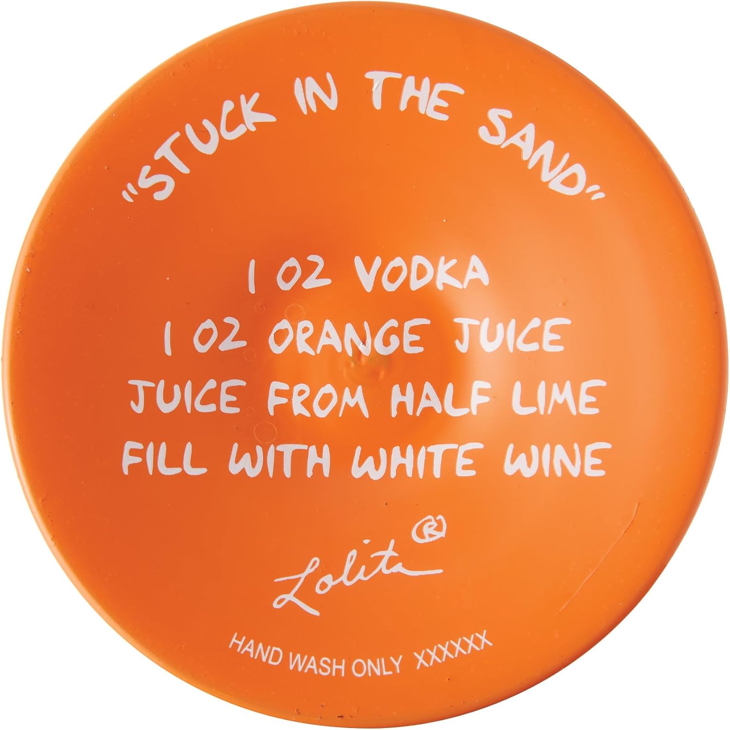 Enesco Lolita Designs Stuck in the Sand Flip-Flops Hand-Painted Artisan Wine Glass, 15 Ounce, Multicolor - Image 7