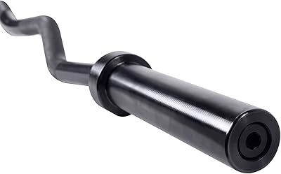 CAP Barbell 2-Inch Deluxe Curl Bar, Black, 57-Inches