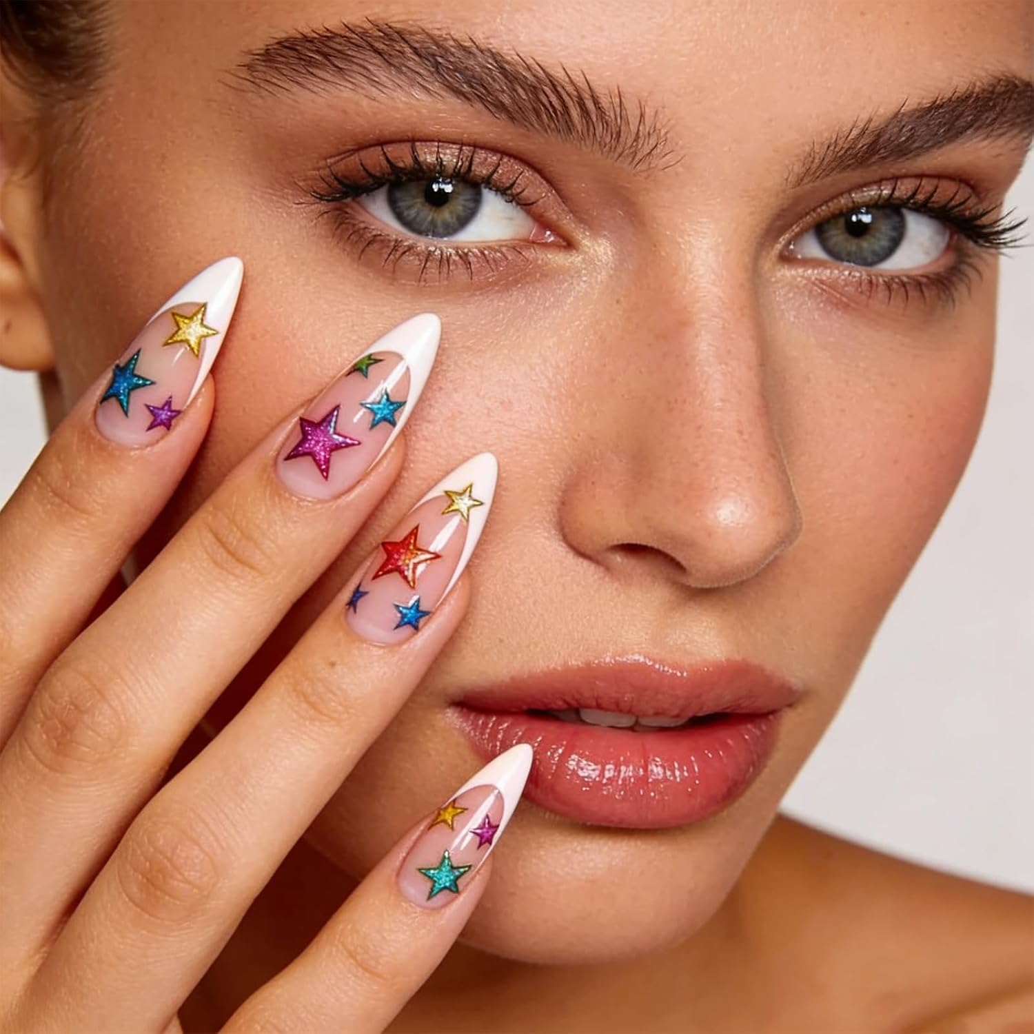 36 Sheets French Nail Stickers, 12 Styles Nail Design French Tip Stencil Self-Adhesive Nail-White DIY Decoration Nail-Art Tips Guides