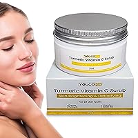 Vista 1 de Exfoliante facial - Cúrcuma Vitamina C Exfoliante Facial Exfoliante Natural Exfoliante Facial Orgánico Crema Cuidado de la Piel Exfoliante Corporal