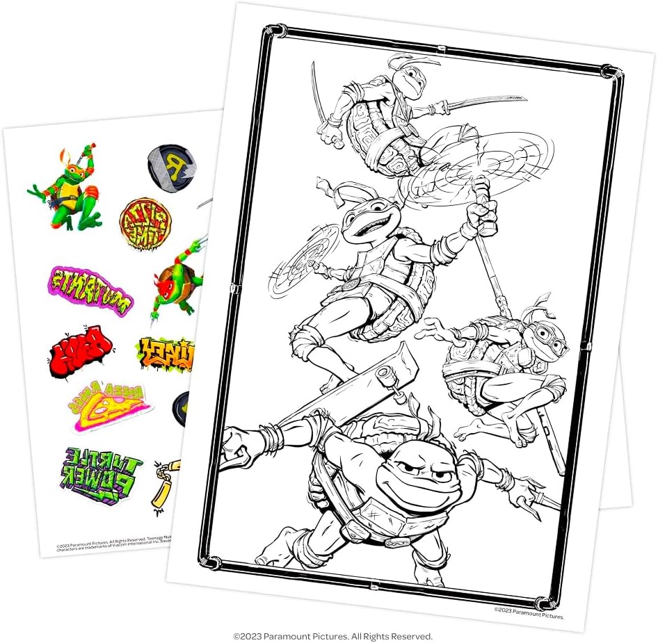 Teenage Mutant Ninja Turtles Coloring and Activity Book Set with Stickers (3 TMNT Coloring and Activity Books, Over 30 Stickers)