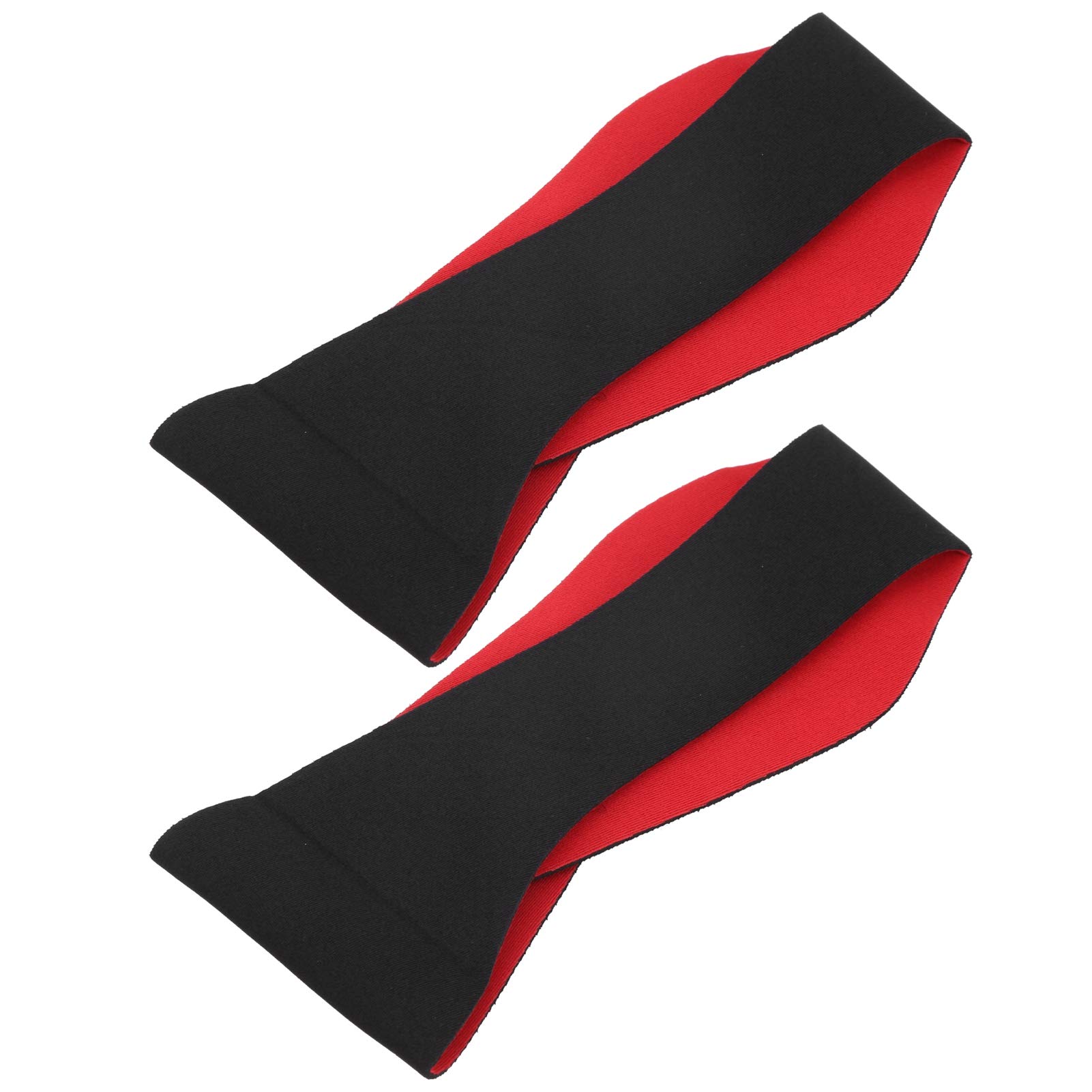 2PCS Pływające Opaska na głowę Neopren Płyta Uszu Wodoodporna Opaska na głowę Przenośna Wodoodporna Opaska na Sporty Jogi Pływackiej, Regulowany Elastyczny Hak i Pętla (BLACK)