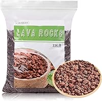 Vista 10 de Rocas de Lava Negras para Plantas - 100% Roca Volcánica Pura Sin Tintes ni Químicos - Las Mejores Piedras de Lava como Cobertura Superior