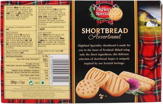 Scottish Shortbread Assortment Bundle - with 3 x 200g Boxes Shortbread Biscuit - Crunchy Butter Biscuits - Ideal Cookies and Biscuits Gift Set