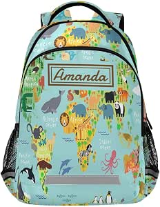 ZUXONGSY Personalized Backpack For Kids - Custom Name Bookbag For School, Ages 4-12, 17 Inch