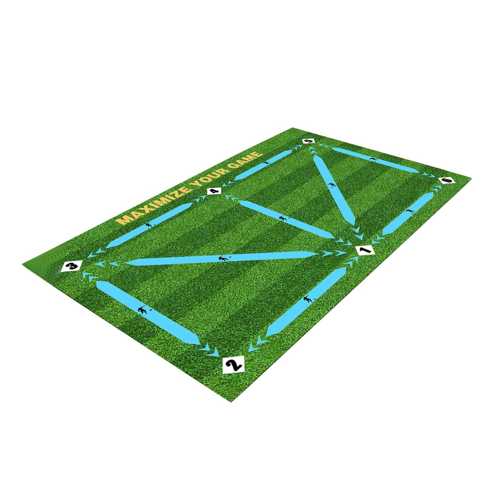 JISADER Estera de Fútbol para Entrenamiento en Casa, Adecuada para Niños, 80 Cm X 120 Cm