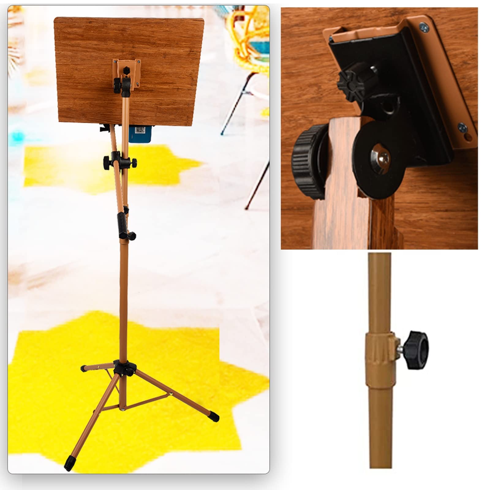 Atril De Metal Extra Estable, Atril Portátil para Partituras con Altura Ajustable, Clásico Y Elegante, Una Gran Opción para Los Amantes De La Música, Atril Plegable Multius,