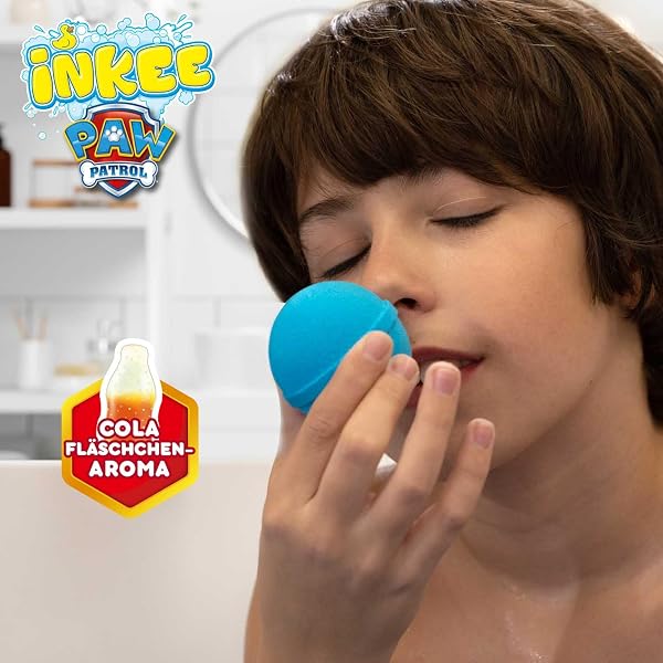 INKEE Bombas de Baño Infantiles de Paw Patrol con Regalo Sorpresa figurita de la Patrulla Canina para Bañera, color Naranja o Azul aleatorio - 4