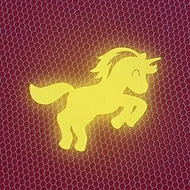 Purple Canopy for Girls Bed with Pre-Glued Glow in The Dark Unicorns - Princess Mosquito Net Room Decor - Kids & Baby Bedroom Tent with Galaxy Lights - 1 Opening Canopy Bed & Hanging Kit Included