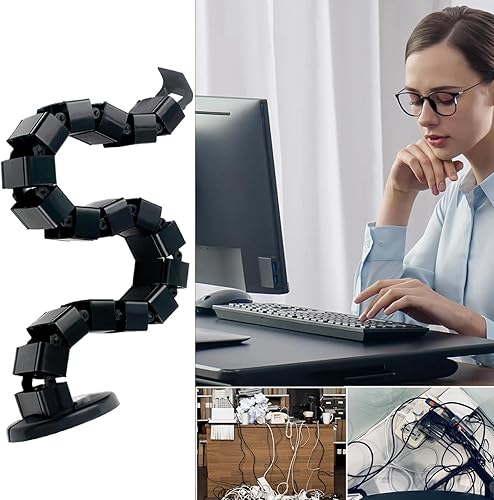 Miniatura 3 de Cable Sleeves - Flexible Snake Shape Wire Storage Tubing,Wire Management Sleeve - for Pc TV Phone Laptop Tablet Cinema Home Dorm School