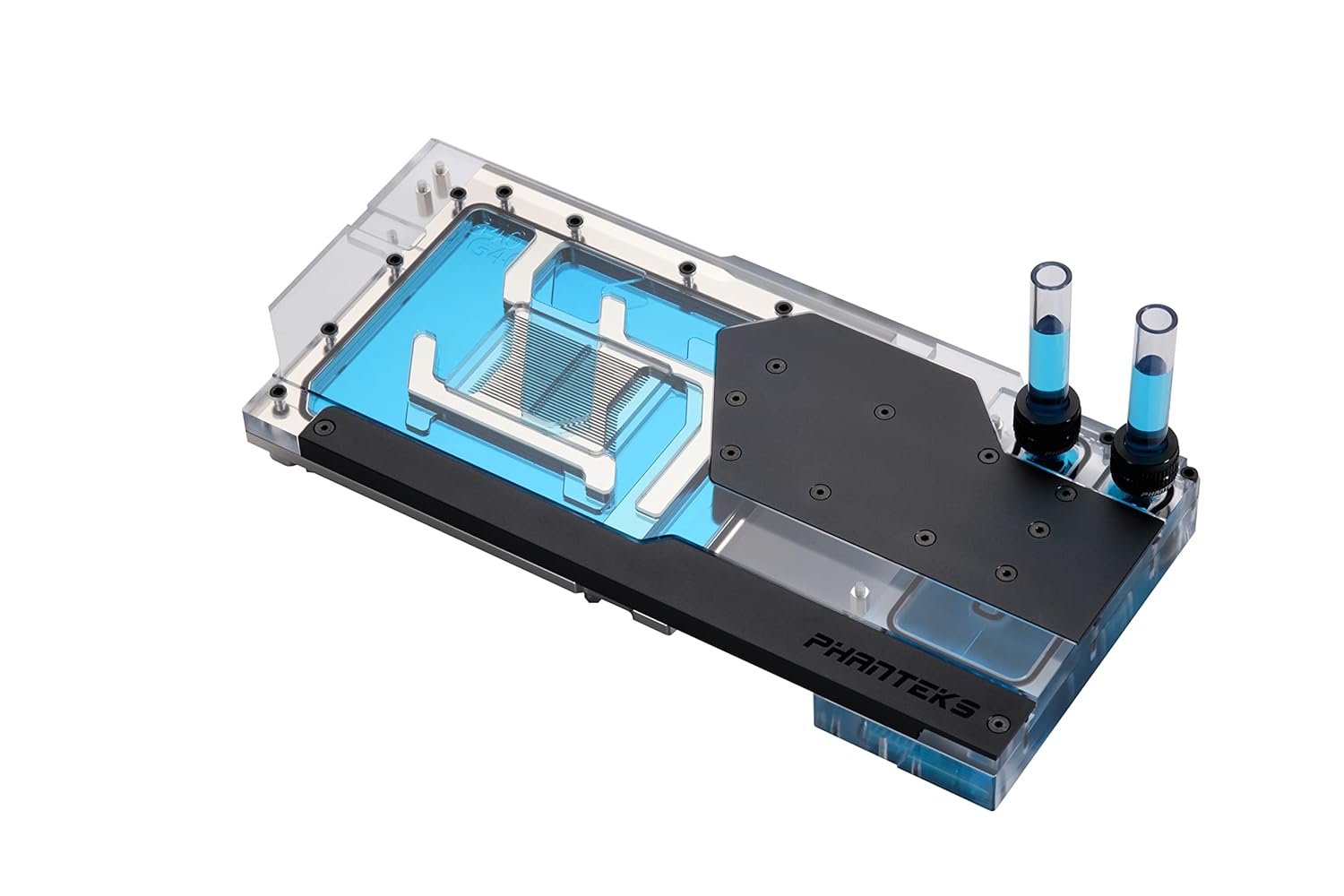 Phanteks (PH-GB4090AS_BK01_BP Glacier G40 ASUS GPU Block for ASUS ROG Strix/TUF Gaming RTX 4090, Full Cover Nickel-Plated Copper Block, Cast Acrylic, Aluminum Cover Plates, Digital-RGB, Black