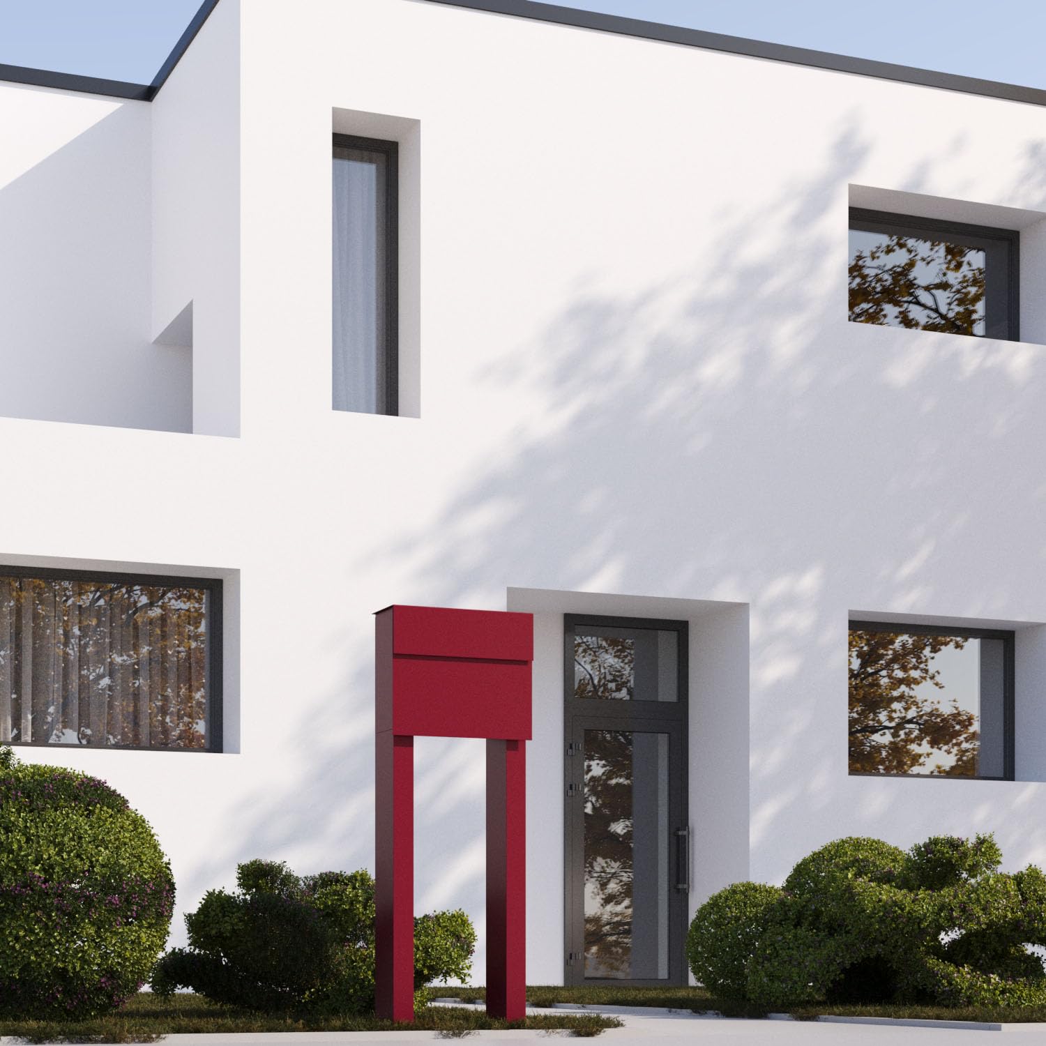 Supporto Cassetta, Buca Lettere Casella Postale, Design Cassetta molto Rosso – bravios